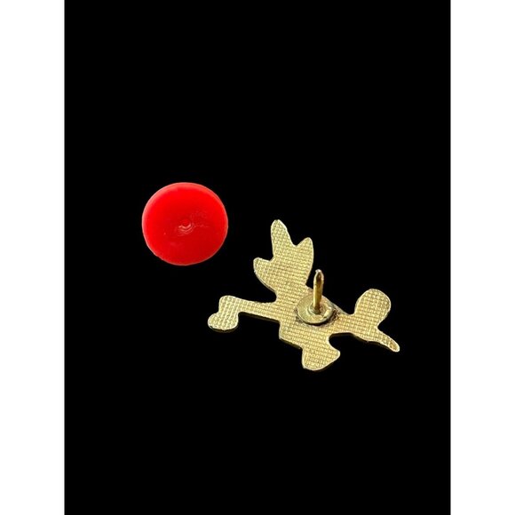 Vintage New Mexico Brown Road Runner Bird Miniature Enamel Brooch Pin - Picture 3 of 4